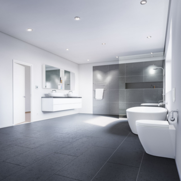 Invisible towel rail