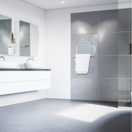 ZESTO towel rail installation