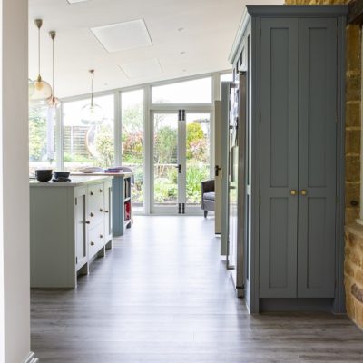 Kitchen heating with LAVA Frame infrared ceiling panels