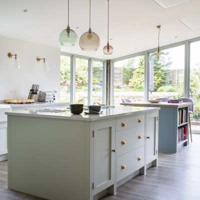 Kitchen heating with LAVA Frame infrared ceiling panels
