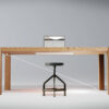 Space saving desk heater